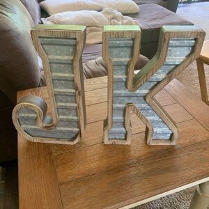 Hobby Lobby letters J and K.  Will sell separately $18 each or both for $30